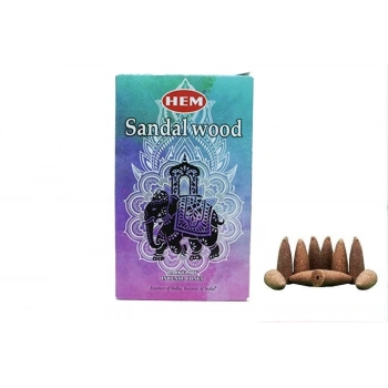 Sandalwood Back Flow Cones 10lu