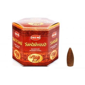 Sandalwood Back Flow Cones 40lı
