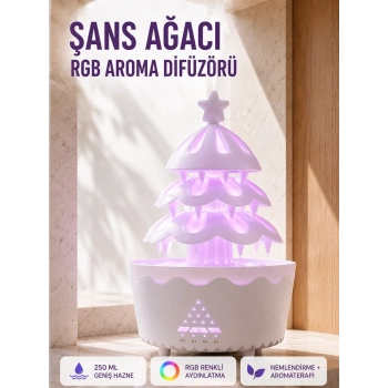 Şans Ağacı 250 Ml Ultrasonik Hava Nemlendirici Rgb Işıklı Aroma Difüzörü