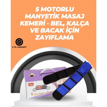 Şarj Edilebilir 7.2w Gücünde Çok Bölgeli Masaj Kemeri – Kolay Taşınabilir Ve Pratik Kullanım