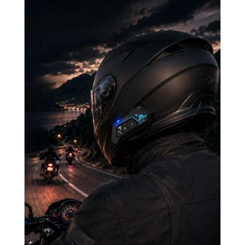 Şarjlı Bluetooth Kask Kulaklığı Navigasyon Ve Müzik Destekli