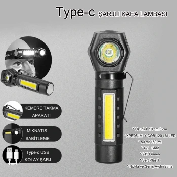 Şarjlı Mıktanıslı Kafa Lambası Wt-621