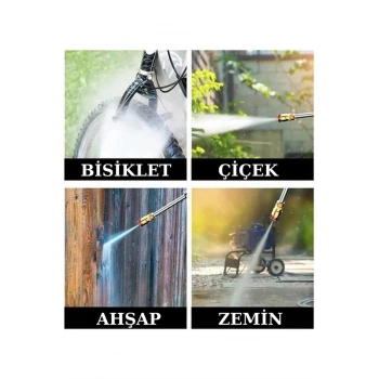 Şarjlı Oto Yıkama, Bahçe Sulama Tabancası Makinesi Yüksek Basınçlı