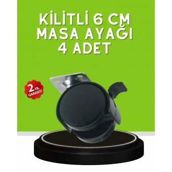 Sehpa Ve Restoran Arabası İçin Kilitli Ayak 4’lü