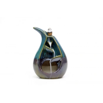 Seramik Dekoratif Şelale Geri Akışlı Tütsülük