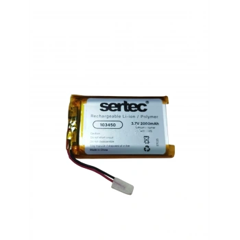 Sertec 103450 3.7v 2000 Mah Li-polymer Pil (devreli/1.5a)