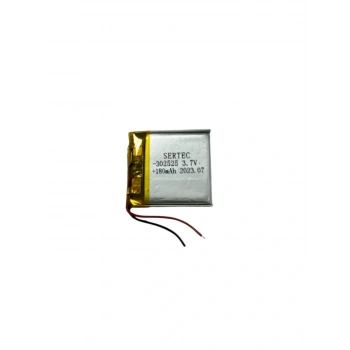 Sertec 302525 3.7v 180mah Li-polymer Pil (devreli/1.5a)