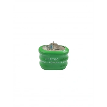 Sertec - 3.6v 3s1p 160 Mah 2 Pin Nı-mh Buton Pil