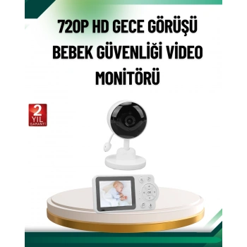 Sesli Ve Görüntülü Bebek Kamerası Sıcaklık Takipli