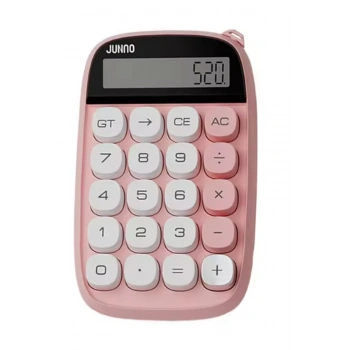 Sevimli Kare Tuşlu 10 Haneli Ldc Ekran Hesap Makinası Pembe