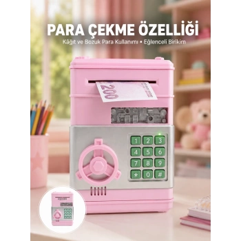Şifreli Elektronik Para Biriktirme Kumbarası Büyük Kapasiteli