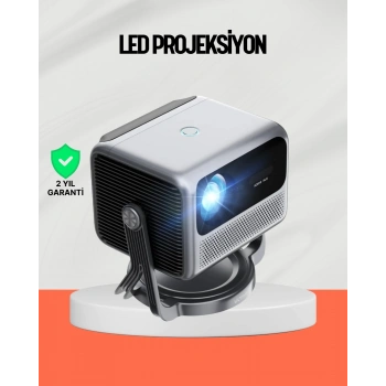 Smart Projector Android Tv Yüksek Parlaklık Ev Sineması