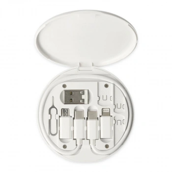 Sn06 3in1 Kablo Ve Kart Düzenleyici - Beyaz