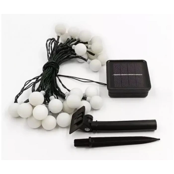 Solar 5m 28 Led Top Gün Işığı Siyah Kablolu