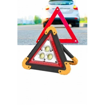 Solar Şarjlı Çok Fonksiyonlu Reflektör Işıklı Ikaz Lambası Acil Durum Reflektörü Acil Durum Uyarı Lambası