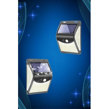 Solar Sensörlü Duvar Lambası Bahçe Lamba 20 Led Işık