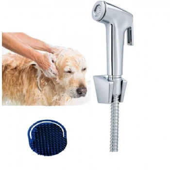Sprey El Duşu Kedi Köpek Yıkama Tabancası Seti Ve Kedi Köpek Yıkama Tarağı