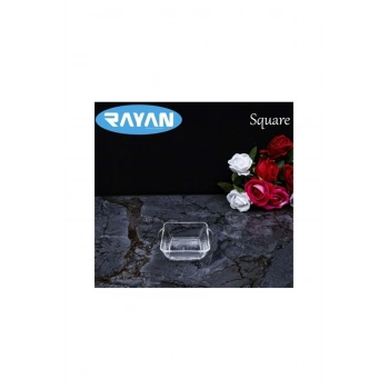 Square Tekli Kare Cam Kahvaltılık Kase25057 (599)