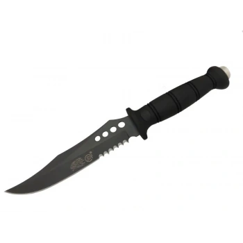 Sr S008b Lejyoner Tırtıklı Outdoor Bıçağı 29 Cm - Kauçuk Sap, Perçinli