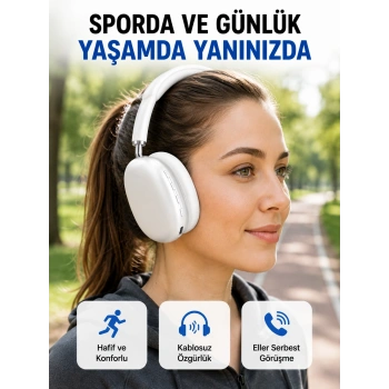 Stereo Ses Kaliteli Bluetooth Kulaklık | Katlanabilir Ve Ergonomik Tasarım Yeni Nesil