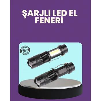 Suya Dayanıklı 4 Modlu Mini Led El Feneri