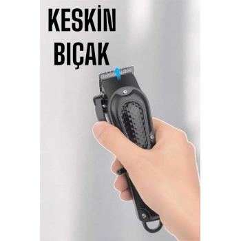Suya Dayanıklı Tıraş Makinesi Keskin Bıçaklı Dijital Göstergeli Şarjlı