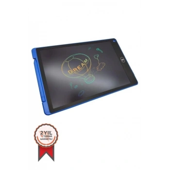 T12 Mavi Writing Tablet Lcd 12 Inç Dijital Kalemli Çizim Yazı Tahtası