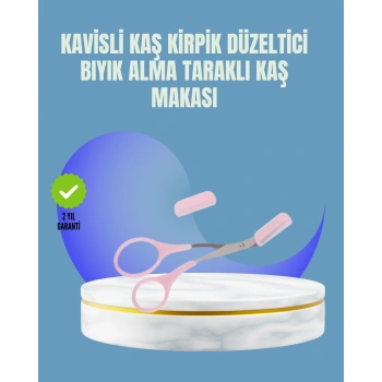 Tarak Ve Fırça Başlıklı Kaş Şekillendirme Makası