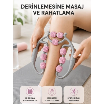 Taşınabilir 3d Masaj Rulosu – Kas Rahatlatıcı Ve Yağ Azaltıcı Masaj Cihazı