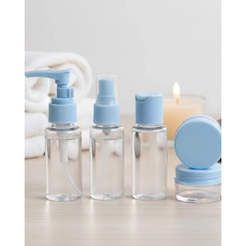 Taşınabilir 5 Parça Seyahat Kozmetik Seti 30 Ml Sızdırmaz