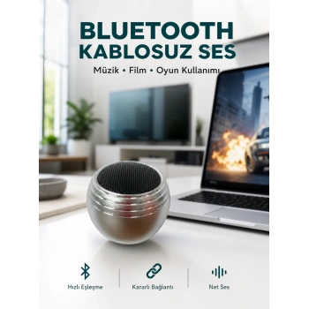 Taşınabilir Bluetooth Hoparlör Yüksek Ses Kaliteli Mini Tasarım Yeni Nesil
