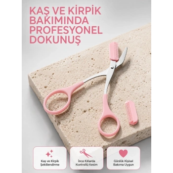 Taşınabilir Kaş Ve Kirpik Düzenleme Makası – Ergonomik Tasarım Yeni Nesil
