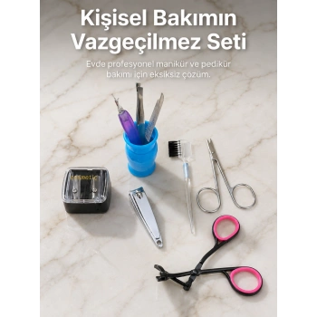 Taşınabilir Manikür Bakım Seti Günlük El Ayak Ve Kaş Bakım Kiti