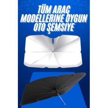 Taşınabilir Oto Cam Güneşliği Katlanabilir Tüm Araçlara Uyumlu Güneş Gölge Koruyucu