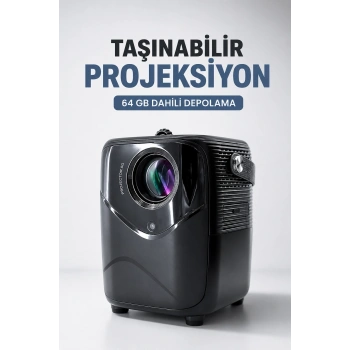 Taşınabilir Projeksiyon 64 Gb Dahili Depolama