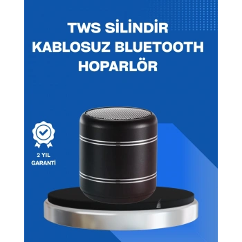 Taşınabilir Silindir Tasarım Bluetooth 5.0 Hoparlör Yüksek Bas Performanslı