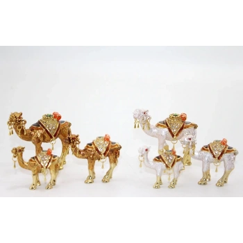 Taşlı 3lü Deve Figürü Model 3