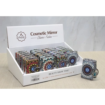 Taşlı El Aynası Anahtarlık Alk3766