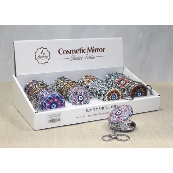 Taşlı El Aynası Anahtarlık Alk3767