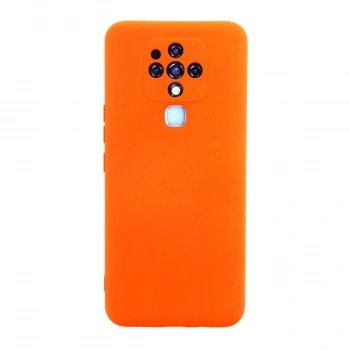 Tecno Camon 16 Kılıf Nano İçi Kadife Silikon - Turuncu