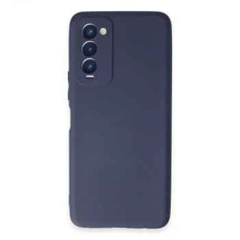 Tecno Camon 18 Kılıf First Silikon - Lacivert