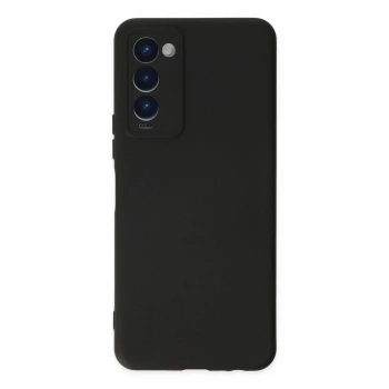 Tecno Camon 18 Kılıf Nano İçi Kadife Silikon - Siyah