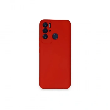 Tecno Pova Neo Kılıf Nano İçi Kadife Silikon - Kırmızı