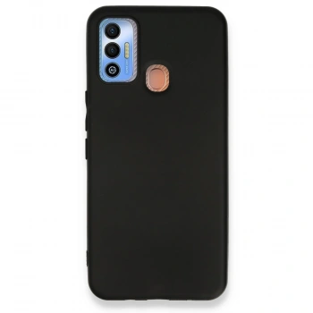 Tecno Spark 7t Kılıf First Silikon - Siyah