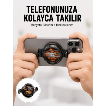 Telefon Soğutucu | Led Işık Efektli | Power Aparatlı | Sessiz Ve Taşınabilir Model Yeni Nesil