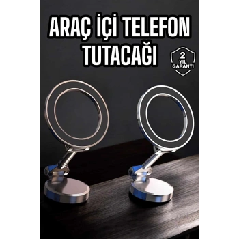 Telefon Tutucu Tüm Arabalara Uyumlu Araç İçi Katlanabilir Manyetik Tasarım