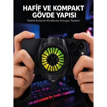Telefon Ve Tablet Uyumlu Manyetik Mobil Soğutucu Fan