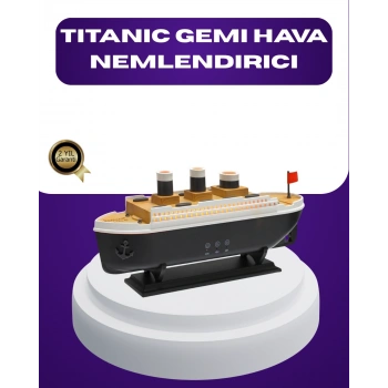 Titanik Gemi Tasarımlı Led Işıklı Hava Nemlendirici Buhar Efektli Oda Difüzörü