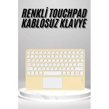 Touchpad Uyumlu Bluetooth Klavye Slim Kablosuz Wifi Q Klavye