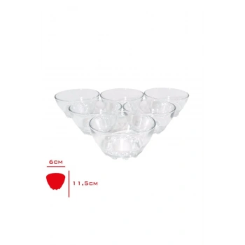 Turkey Bowl Cam Kase 6 Lı 6X11,5 Cm82641 (599)